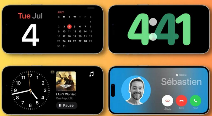 新龙苹果手机维修分享iOS17横屏充电待机显示有什么好处 