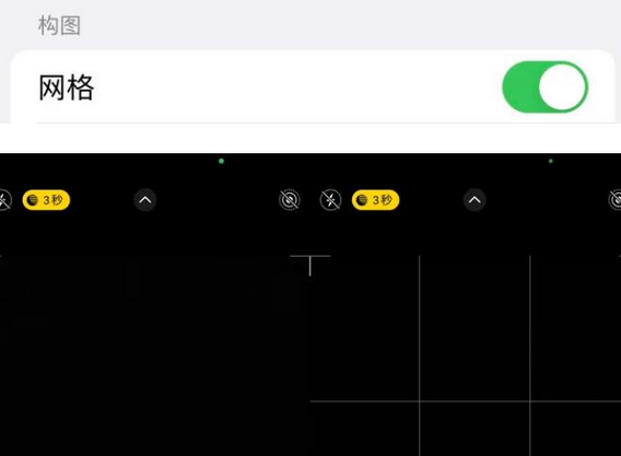 新龙苹果手机维修网点分享iPhone如何开启九宫格构图功能