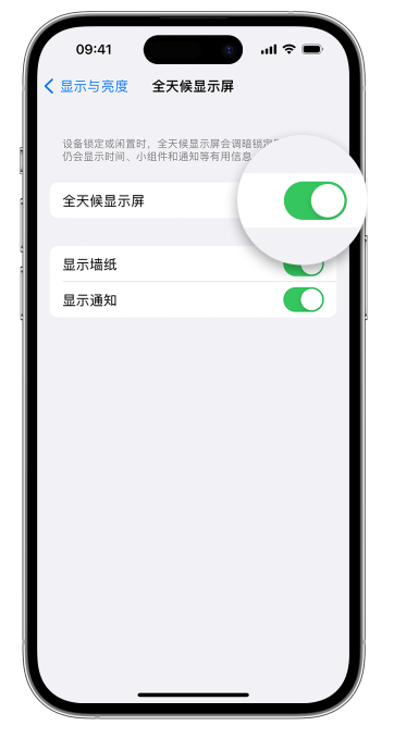 新龙苹果14维修店分享如何自定义 iPhone 14 Pro 常亮显示屏 