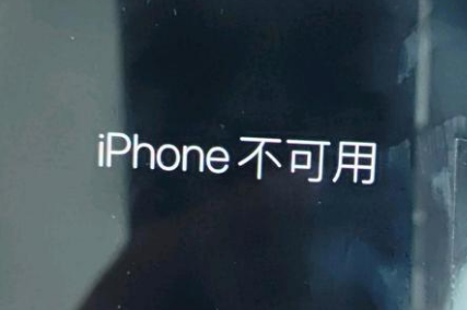 新龙苹果服务网点分享锁屏界面显示“iPhone 不可用”如何解决 